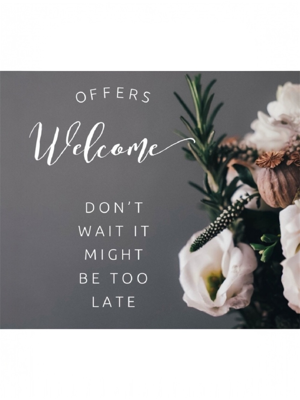 Offers Welcome 💐